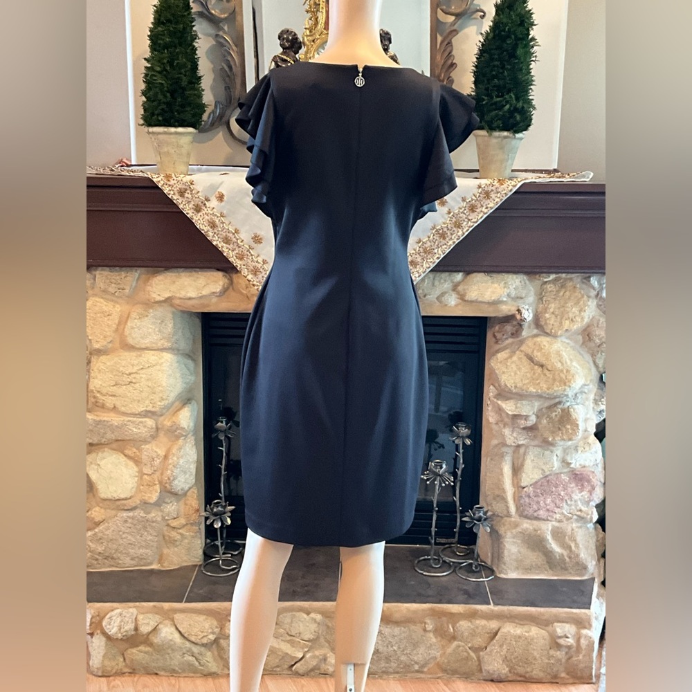Tommy Hilfiger Women’s Flutter Sleeves Scuba Dress 10 - Picture 8 of 14